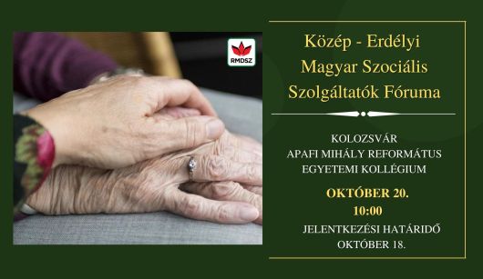 Kolozsvárra hívja tanácskozni a szociális szolgáltatásokat nyújtó magyar civil szervezetek képviselőit az RMDSZ Kolozsvárra hívja tanácskozni a szociális szolgáltatásokat nyújtó magyar civil szervezetek képviselőit az RMDSZ