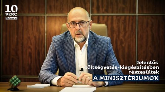Kelemen Hunor nyilatkozata a minisztériumoknak szánt költségvetés-kiegészítésről Kelemen Hunor nyilatkozata a minisztériumoknak szánt költségvetés-kiegészítésről