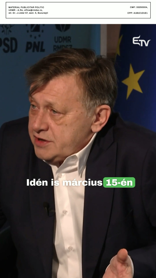 Crin Antonescu március 15-én tiszteletet közvetített! Crin Antonescu március 15-én tiszteletet közvetített!